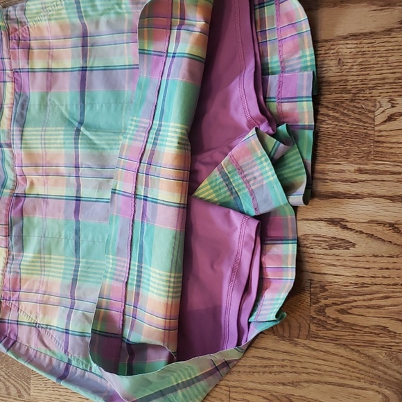 (6) POLO Golf Ralph Lauren Plaid Pastel Skort Athleisure Outdoor Sporty - Picture 6 of 7